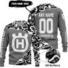 PREMIUM MX – 3D ALL OVER PRINTED – HUSQVARNA – GREY - SWEATER UGLY