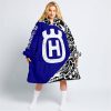 PREMIUM MX – 3D ALL OVER PRINTED – HUSQVARNA – NAVY  - OODIE BLANKET HOODIE