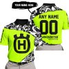 PREMIUM MX – 3D ALL OVER PRINTED – HUSQVARNA – NEON - POLO SHIRT