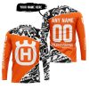 PREMIUM MX – 3D ALL OVER PRINTED – HUSQVARNA – ORANGE - JERSEY