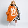 PREMIUM MX – 3D ALL OVER PRINTED – HUSQVARNA – ORANGE - OODIE BLANKET HOODIE