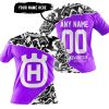 PREMIUM MX – 3D ALL OVER PRINTED – HUSQVARNA – PURPLE - T-SHIRT