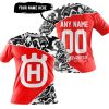PREMIUM MX – 3D ALL OVER PRINTED – HUSQVARNA – RED - T-SHIRT