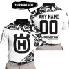 PREMIUM MX – 3D ALL OVER PRINTED – HUSQVARNA – WHITE - POLO SHIRT