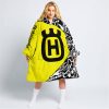 PREMIUM MX – 3D ALL OVER PRINTED – HUSQVARNA – YELLOW - OODIE BLANKET HOODIE
