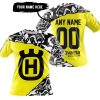PREMIUM MX – 3D ALL OVER PRINTED – HUSQVARNA – YELLOW - T-SHIRT