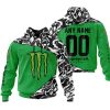 PREMIUM MX – 3D ALL OVER PRINTED – MONSTER ENERGY – GREEN