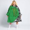 PREMIUM MX – 3D ALL OVER PRINTED – MONSTER ENERGY – GREEN - OODIE BLANKET HOODIE