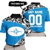 PREMIUM MX – 3D ALL OVER PRINTED – POLARIS – BLUE - POLO SHIRT