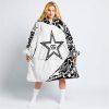 PREMIUM MX – 3D ALL OVER PRINTED – ROCKSTAR ENERGY – WHITE - OODIE BLANKET HOODIE