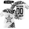 PREMIUM MX – 3D ALL OVER PRINTED – ROCKSTAR ENERGY – WHITE - T-SHIRT
