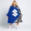 PREMIUM MX – 3D ALL OVER PRINTED – SUZUKI – BLUE - OODIE BLANKET HOODIE