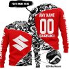 PREMIUM MX – 3D ALL OVER PRINTED – SUZUKI – RED - SWEATER UGLY