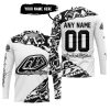 PREMIUM MX – 3D ALL OVER PRINTED – TROY LEE DESIGNS – WHITE - JERSEY