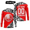 PREMIUM MX – 3D ALL OVER PRINTED – YAMAHA - BLACK RED - JERSEY