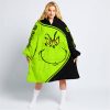 THE GRINCH – 3D ALL OVER PRINTED – LIMITED EDITION – HUSQVARNA - OODIE BLANKET HOODIE