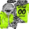 THE GRINCH – PREMIUM MX – 3D ALL OVER PRINTED – ARCTIC-CAT - FLEECE ZIP HOODIE