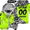 THE GRINCH – PREMIUM MX – 3D ALL OVER PRINTED – DUCATI - FLEECE ZIP HOODIE