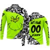 THE GRINCH – PREMIUM MX – 3D ALL OVER PRINTED – FXR - LONG SLEEVE POLO SHIRT