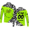 THE GRINCH – PREMIUM MX – 3D ALL OVER PRINTED – HONDA - LONG SLEEVE POLO SHIRT