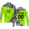 THE GRINCH – PREMIUM MX – 3D ALL OVER PRINTED – MONSTER ENERGY - LONG SLEEVE POLO SHIRT
