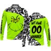THE GRINCH – PREMIUM MX – 3D ALL OVER PRINTED – ROCKSTAR ENERGY - LONG SLEEVE POLO SHIRT