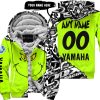 THE GRINCH – PREMIUM MX – 3D ALL OVER PRINTED – YAMAHA BLUE - FLEECE ZIP HOODIE