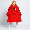 GRINCH – CUSTOM NAME – ALPINESTARS – RED - OODIE BLANKET HOODIE