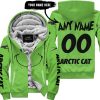 GRINCH – CUSTOM NAME – ARCTIC CAT – GREEN - FLEECE ZIP HOODIE