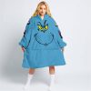 GRINCH – CUSTOM NAME – BMW – BLUE - OODIE BLANKET HOODIE