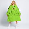 GRINCH – CUSTOM NAME – CAN AM – GREEN 1 - OODIE BLANKET HOODIE