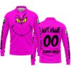 GRINCH – CUSTOM NAME – CAN AM – PINK - LONG SLEEVE POLO SHIRT