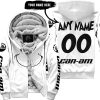 GRINCH – CUSTOM NAME – CAN AM – WHITE - FLEECE ZIP HOODIE