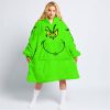 GRINCH – CUSTOM NAME – FLY RACING – GREEN - OODIE BLANKET HOODIE