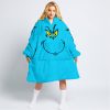 GRINCH – CUSTOM NAME – FLY RACING – SKY BLUE - OODIE BLANKET HOODIE