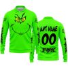 GRINCH – CUSTOM NAME – FOX RACING – GREEN - LONG SLEEVE POLO SHIRT