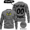 GRINCH – CUSTOM NAME – FOX RACING – GREY - SWEATER UGLY