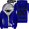 GRINCH – CUSTOM NAME – FOX RACING – NAVY - FLEECE ZIP HOODIE