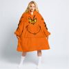 GRINCH – CUSTOM NAME – FOX RACING – ORANGE - OODIE BLANKET HOODIE
