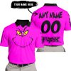 GRINCH – CUSTOM NAME – FOX RACING – PINK - POLO SHIRT
