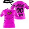 GRINCH – CUSTOM NAME – FOX RACING – PINK - T-SHIRT