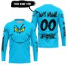 GRINCH – CUSTOM NAME – FOX RACING – SKY BLUE - JERSEY