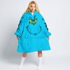 GRINCH – CUSTOM NAME – FOX RACING – SKY BLUE - OODIE BLANKET HOODIE