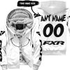 GRINCH – CUSTOM NAME – FXR – WHITE - FLEECE ZIP HOODIE