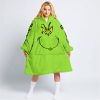 GRINCH – CUSTOM NAME – HUSQVARNA – GREEN 1 - OODIE BLANKET HOODIE