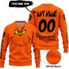 GRINCH – CUSTOM NAME – HUSQVARNA – ORANGE - SWEATER UGLY