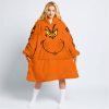 GRINCH – CUSTOM NAME – HUSQVARNA – ORANGE - OODIE BLANKET HOODIE