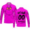 GRINCH – CUSTOM NAME – HUSQVARNA – PINK - LONG SLEEVE POLO SHIRT