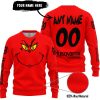 GRINCH – CUSTOM NAME – HUSQVARNA – RED - SWEATER UGLY