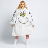 GRINCH – CUSTOM NAME – HUSQVARNA – WHITE - OODIE BLANKET HOODIE